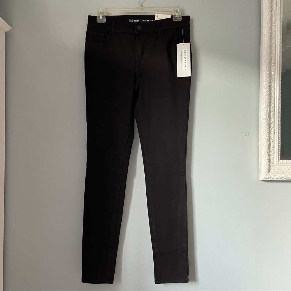 NEW Old Navy Black Rockstar Skinny Jeans